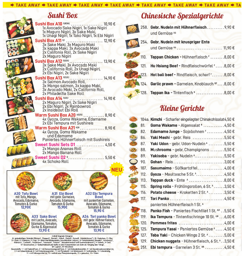 Speisekarte photo 3