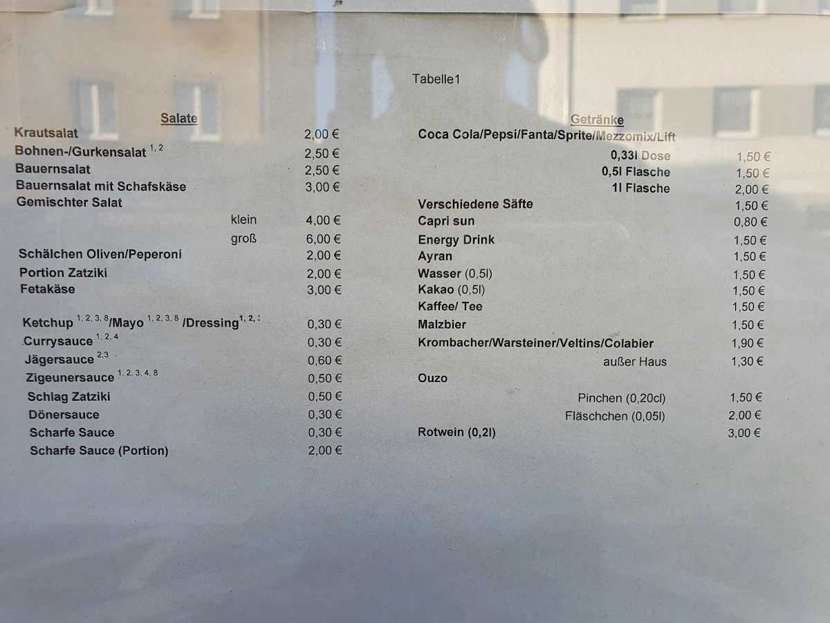 Speisekarte photo 1