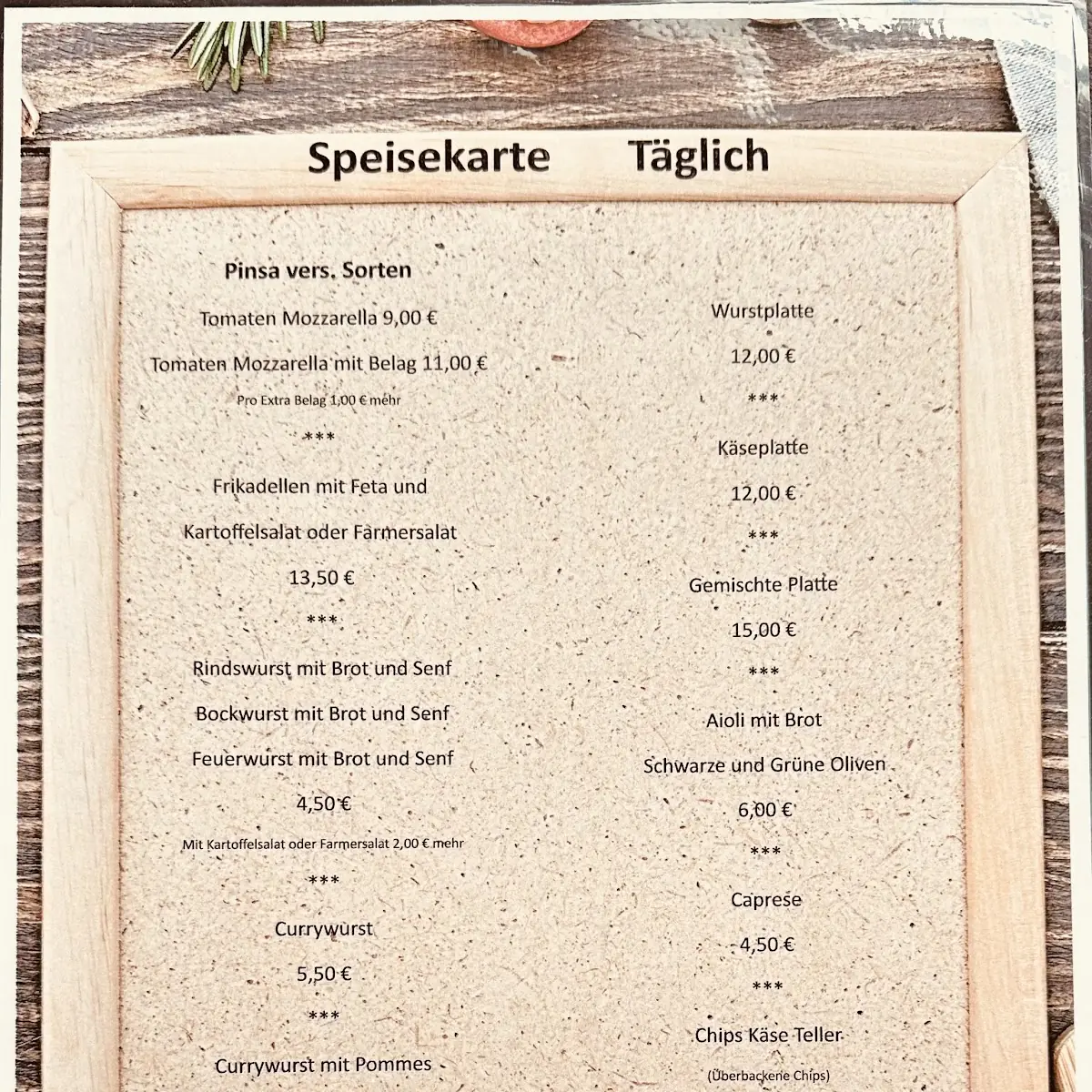 Speisekarte photo 3