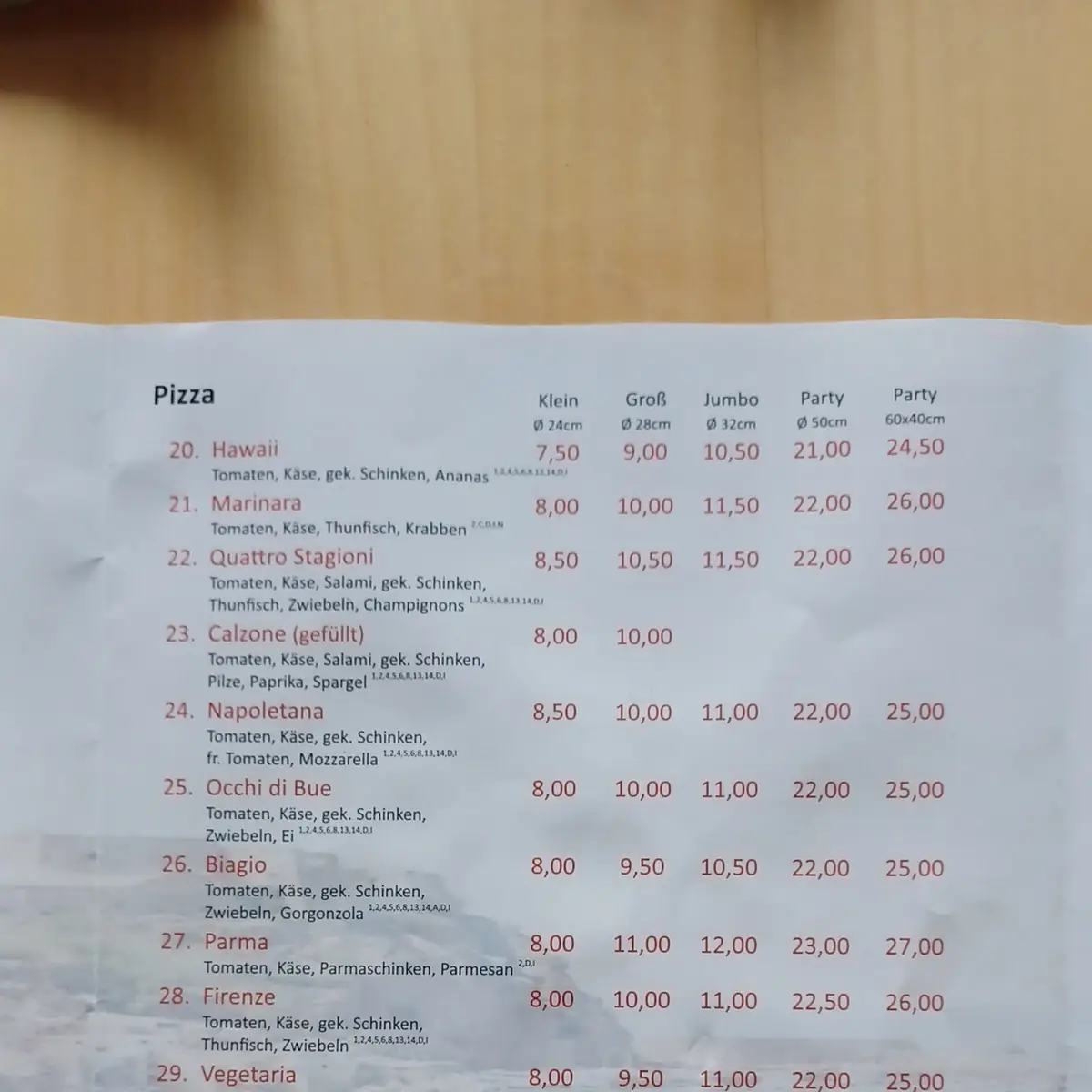Speisekarte photo 3