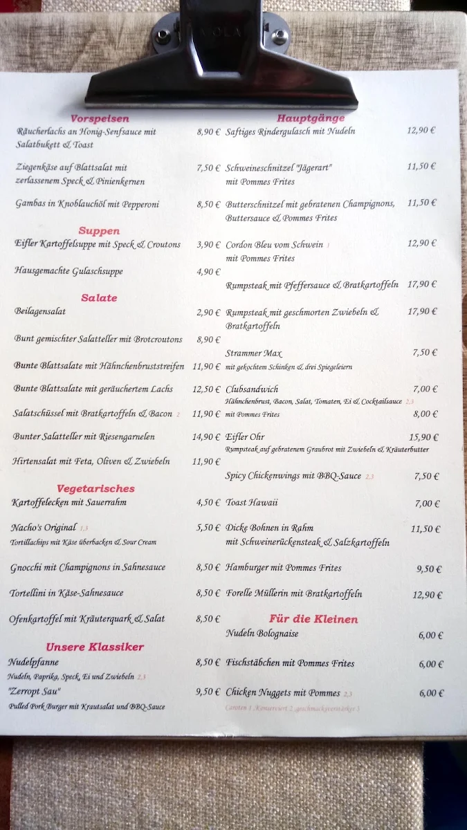 Speisekarte photo 3