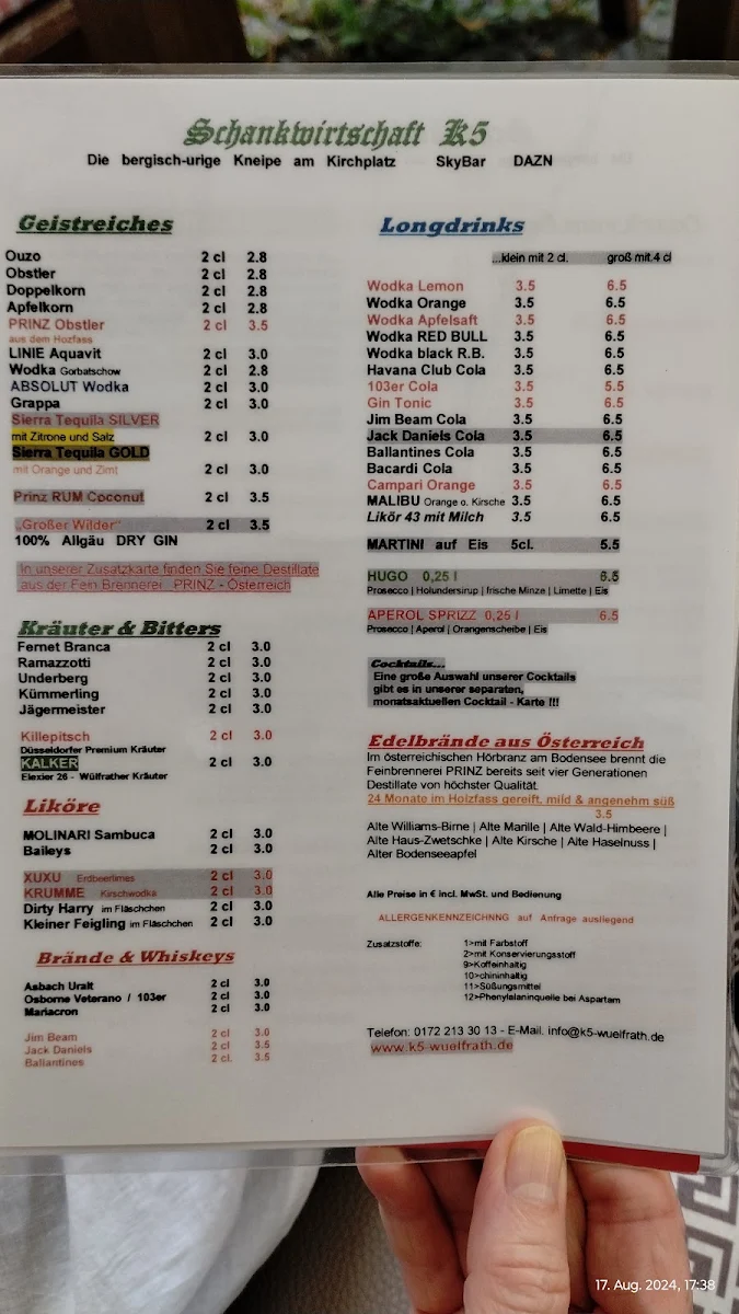 Speisekarte photo 3