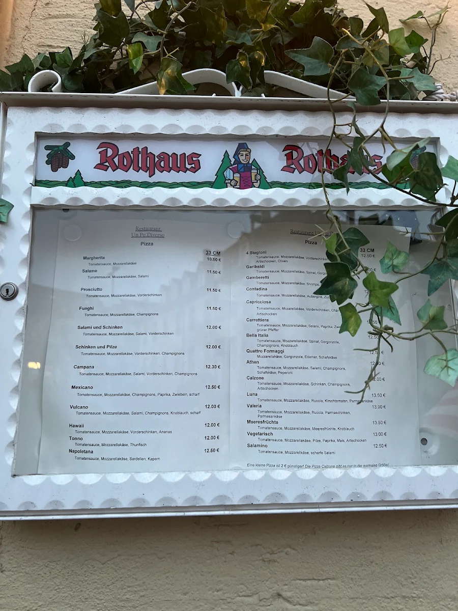 Speisekarte, Restaurant Un Po‘ Diverso