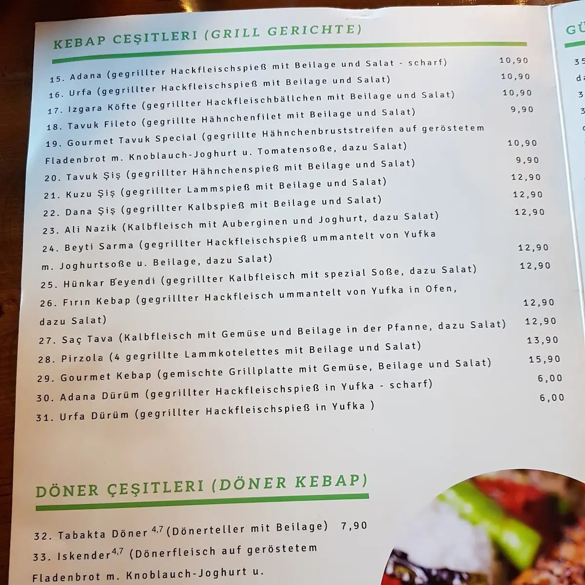 Speisekarte photo 5