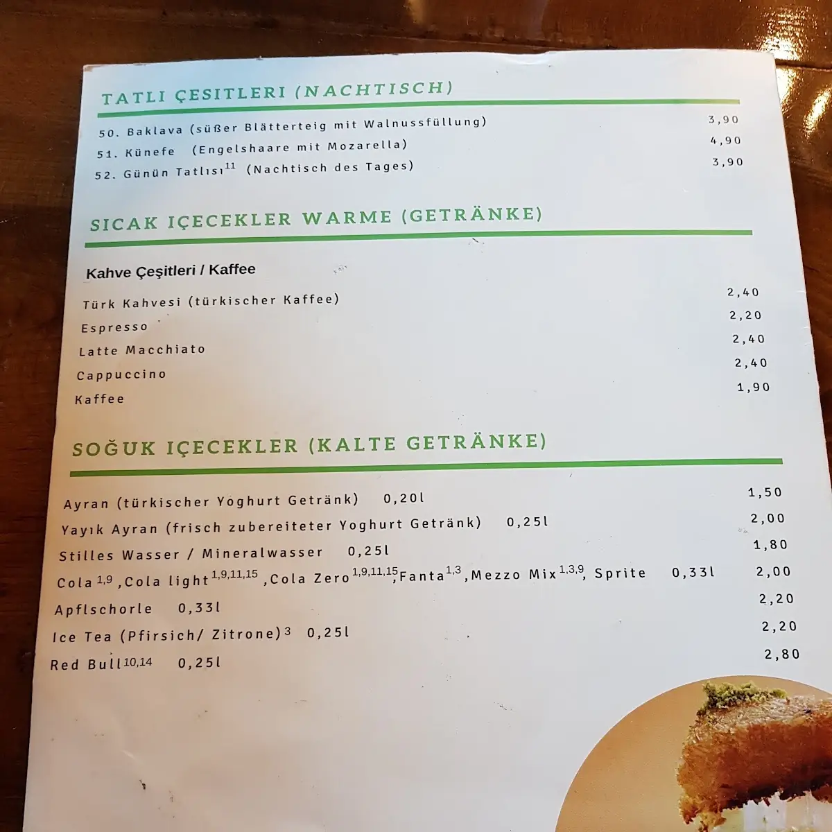 Speisekarte photo 6