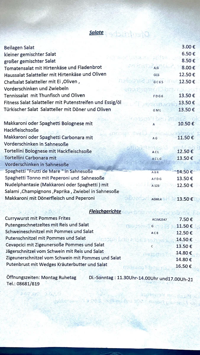 Speisekarte photo 2