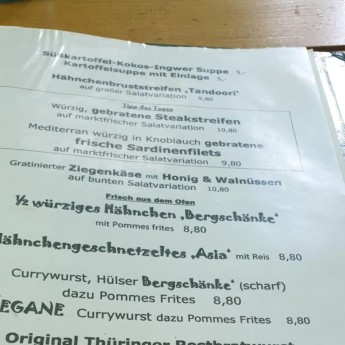 Speisekarte photo 5
