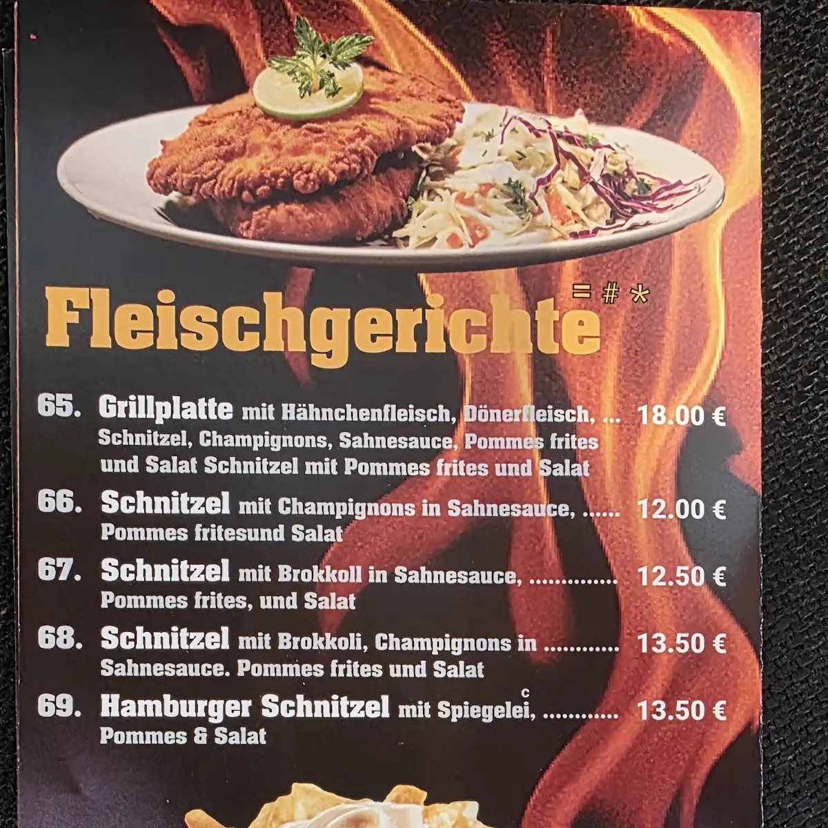 Speisekarte, Köstlich Grillhaus Graal-Müritz