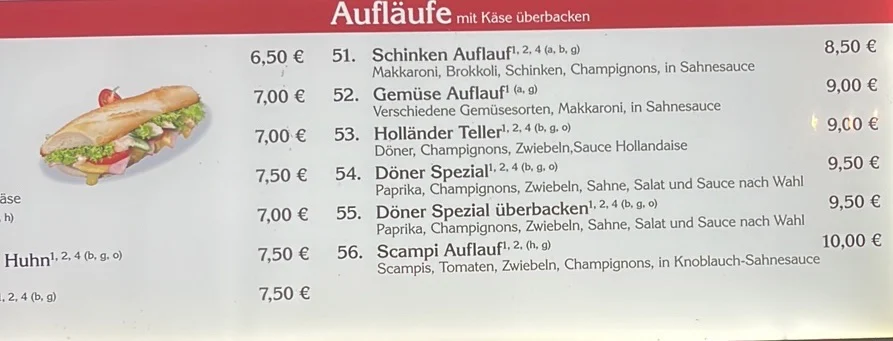 Speisekarte photo 5