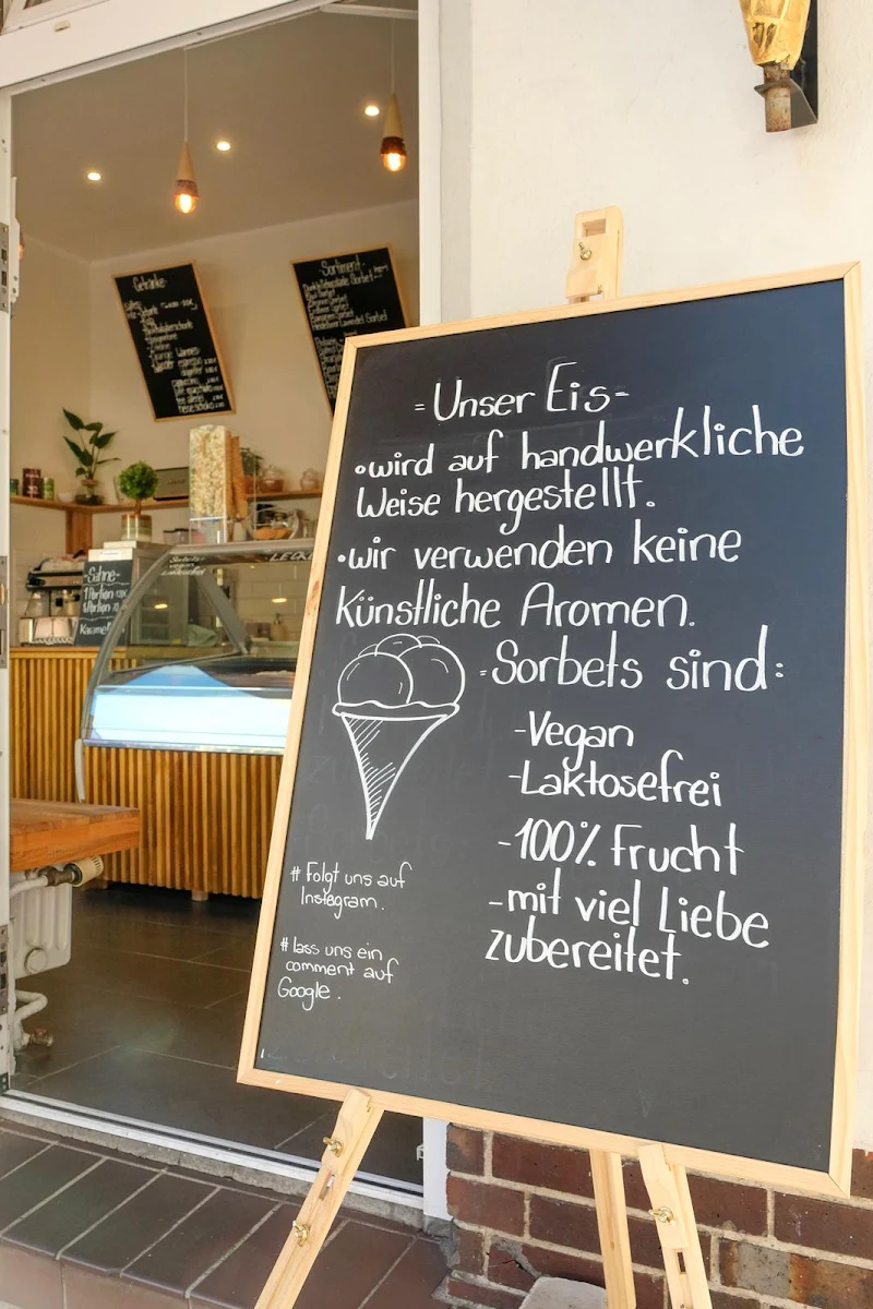Speisekarte, Cesar’s Eismanufaktur