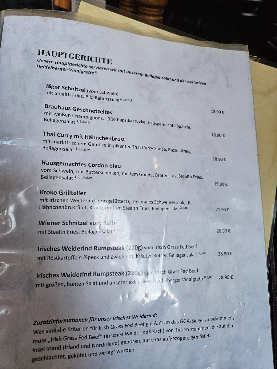 Speisekarte photo 1