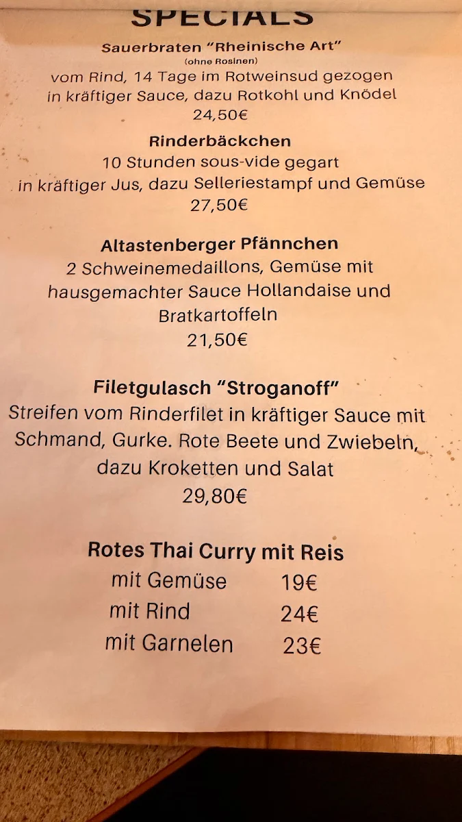 Speisekarte photo 1