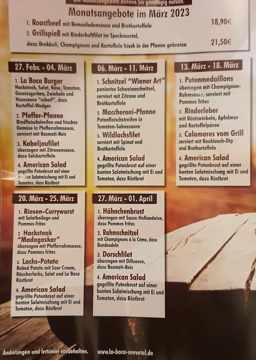 Speisekarte photo 3