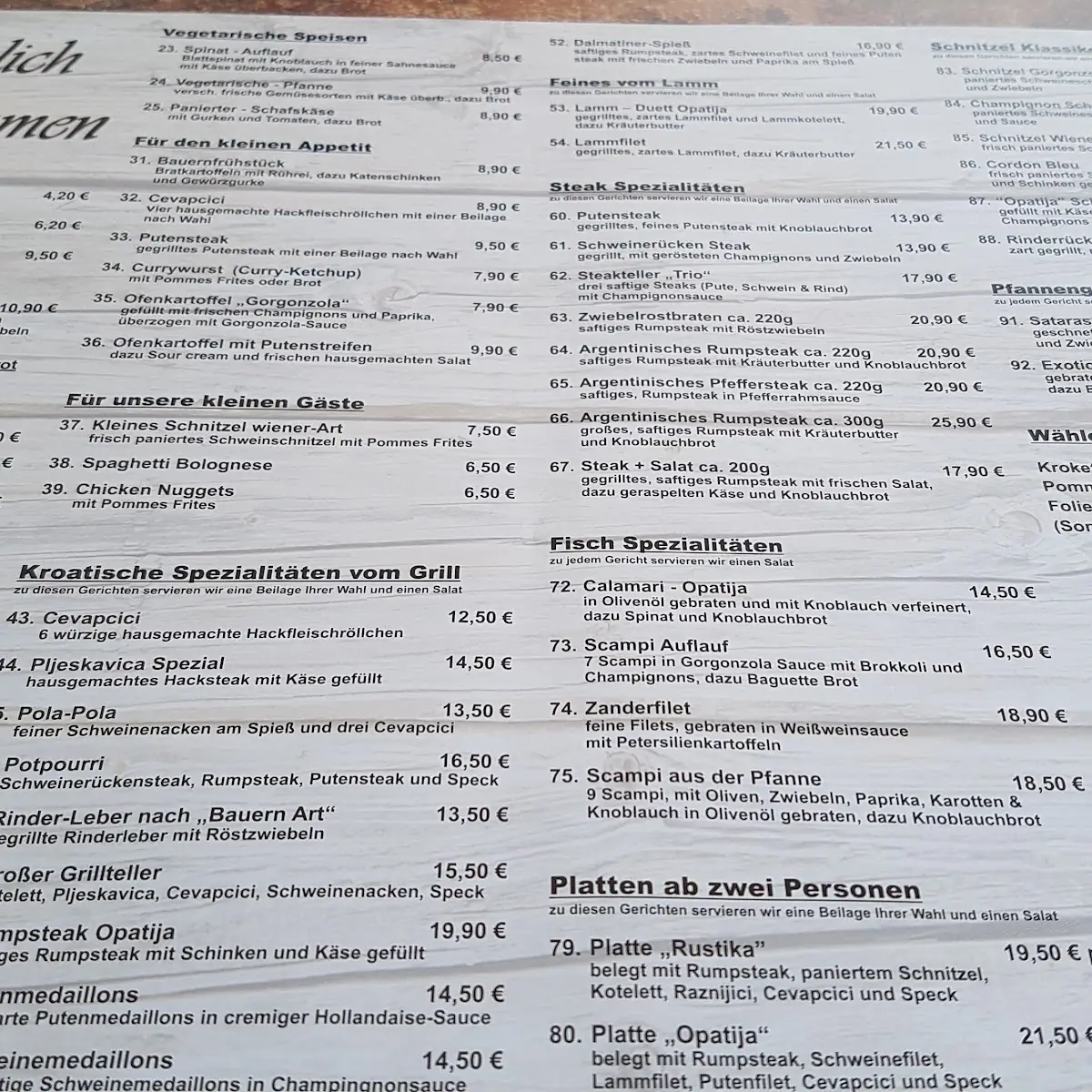 Speisekarte photo 3
