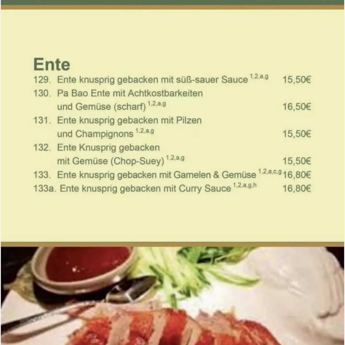 Speisekarte, AsiaXpress