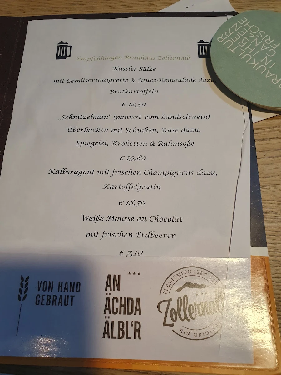 Speisekarte photo 1