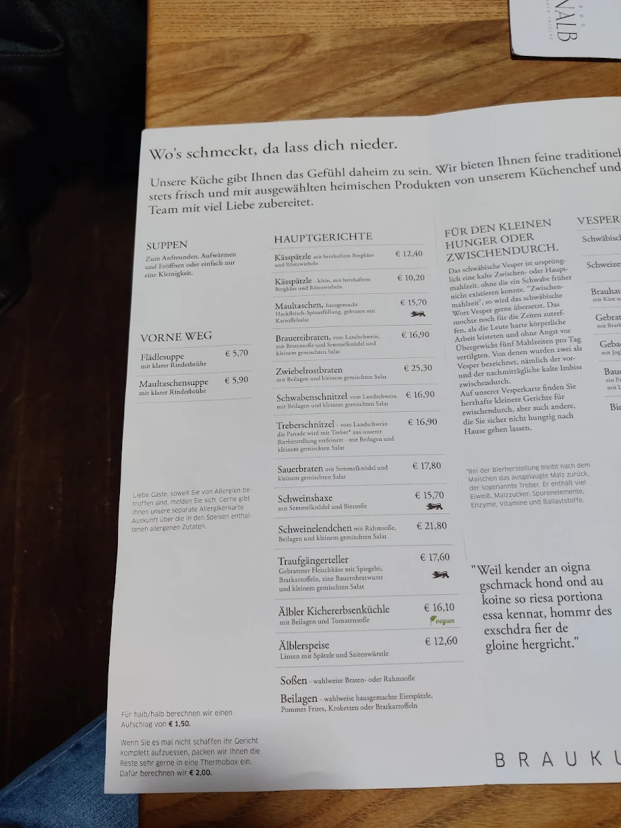Speisekarte photo 3