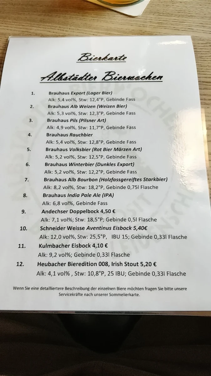 Speisekarte photo 8