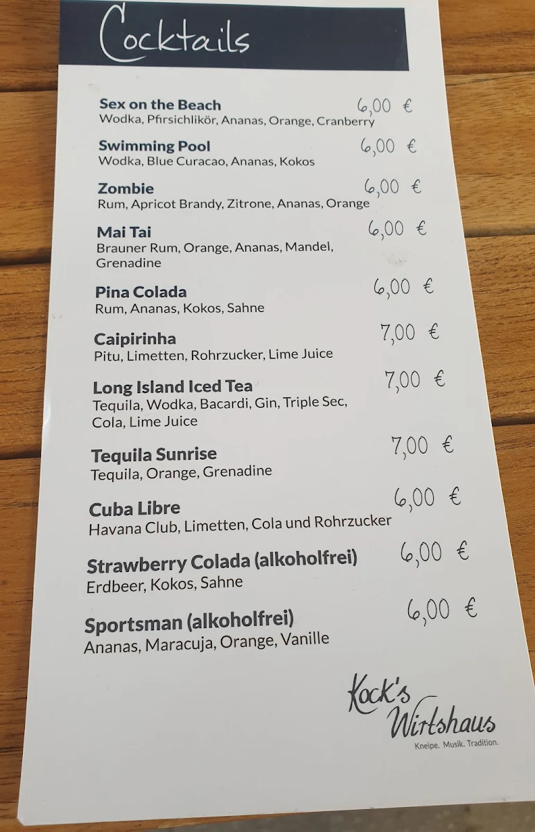 Speisekarte photo 1