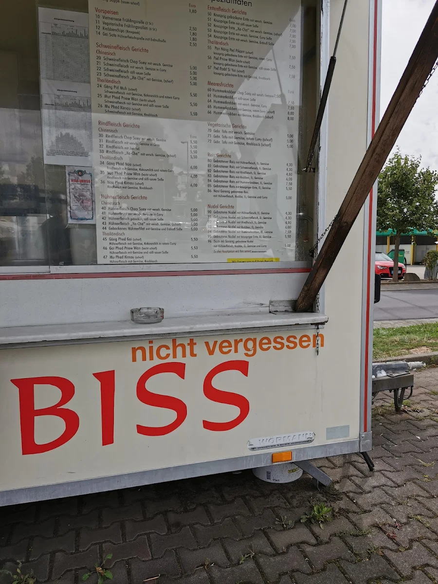 Speisekarte, Asia Imbiss