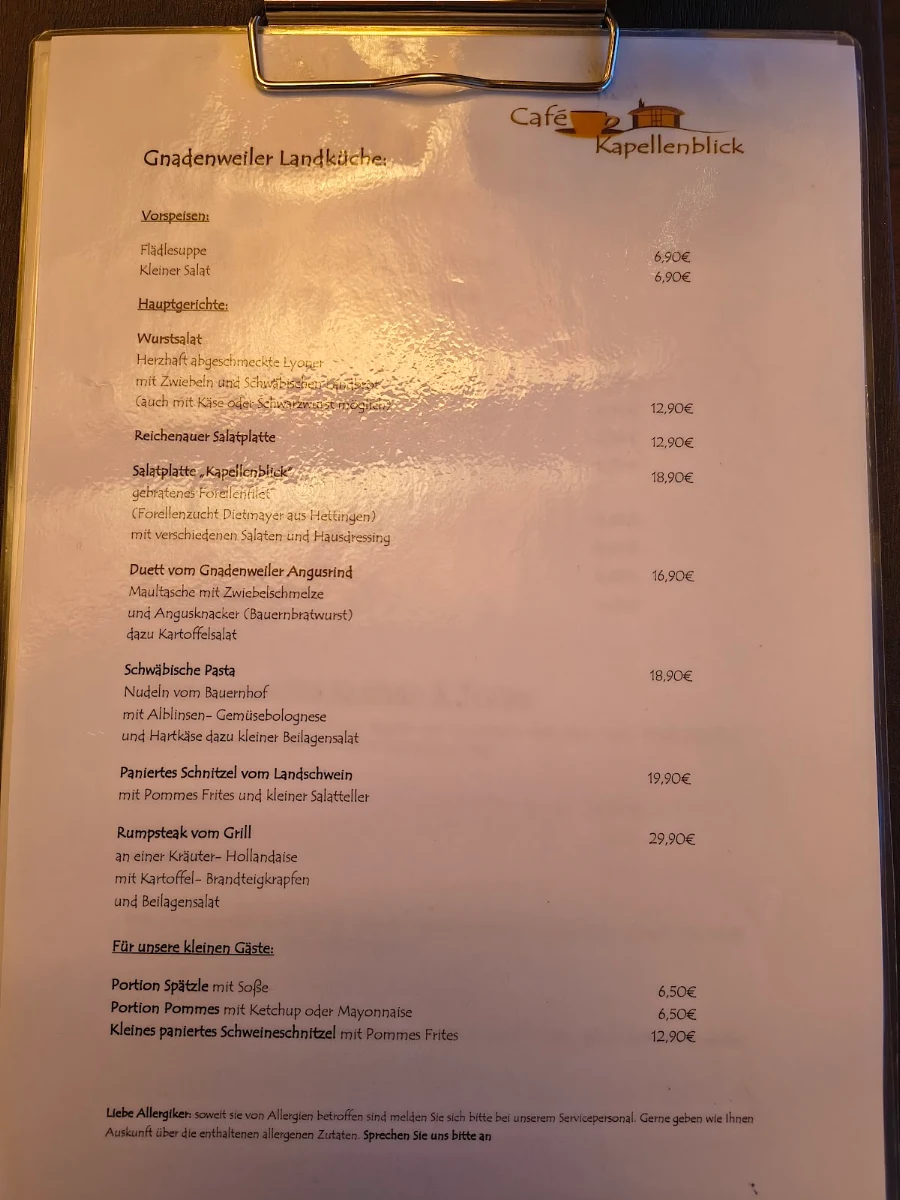 Speisekarte photo 1
