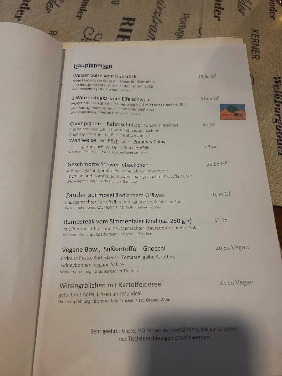 Speisekarte photo 2