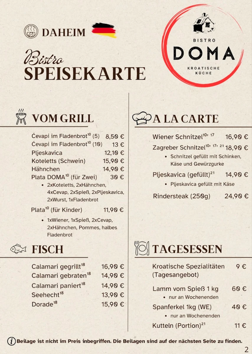 Speisekarte photo 4