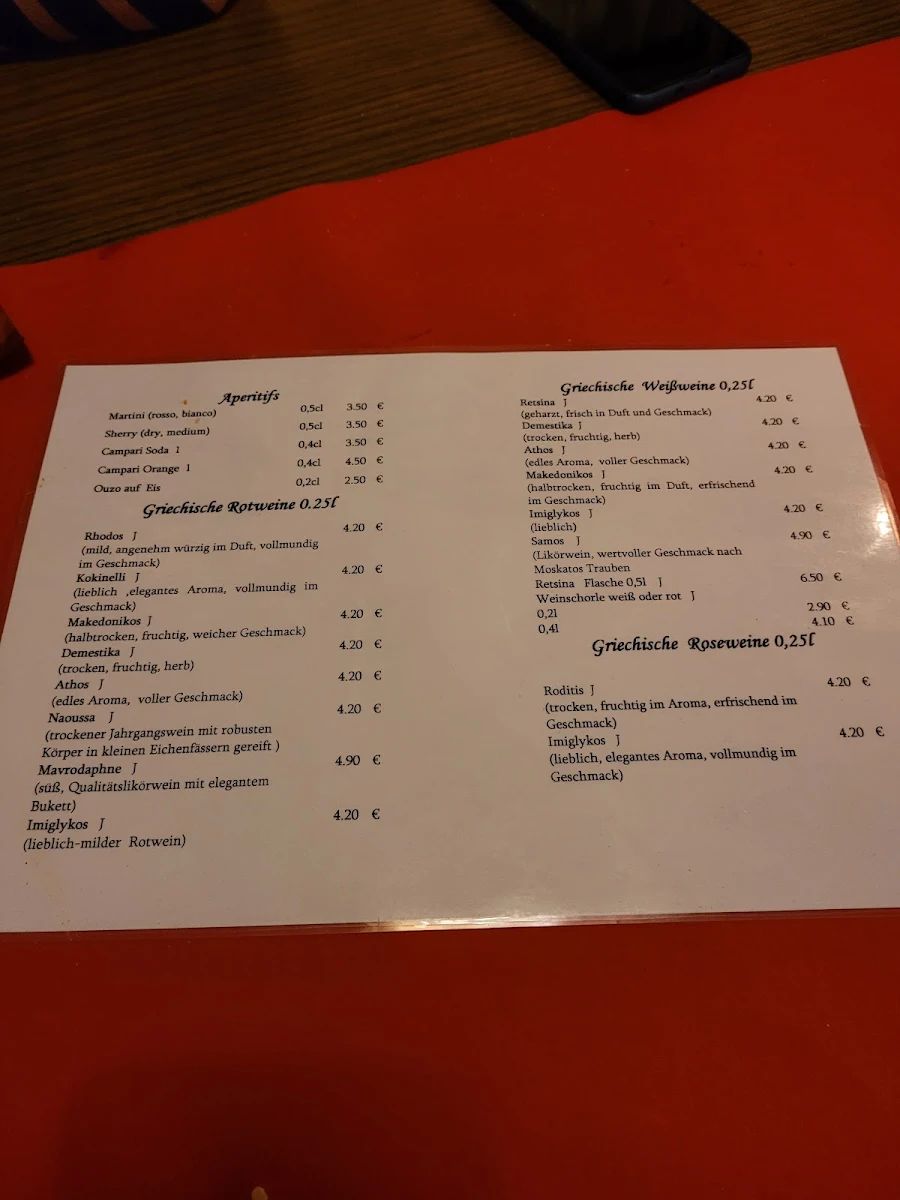 Speisekarte photo 2