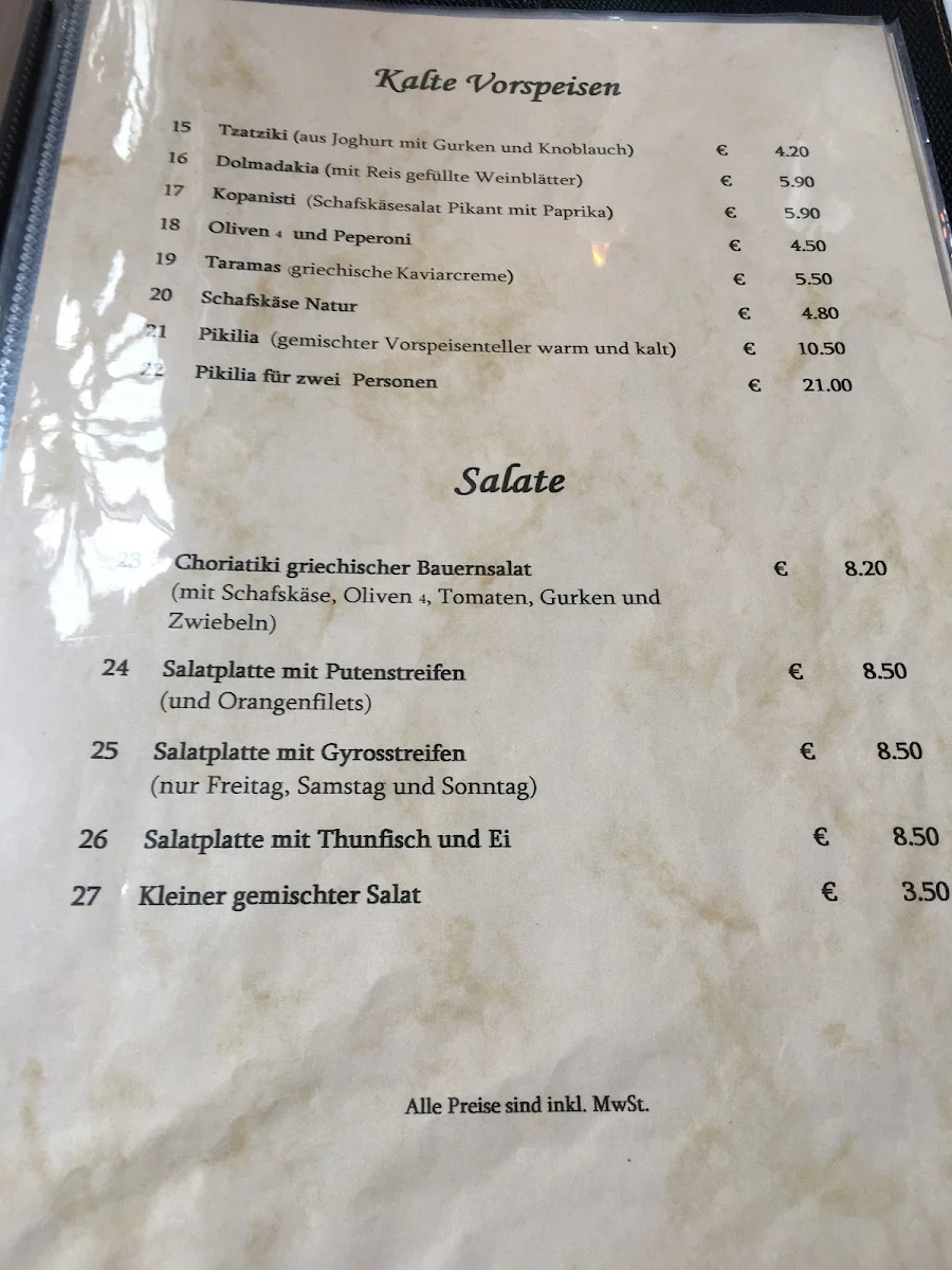 Speisekarte photo 4