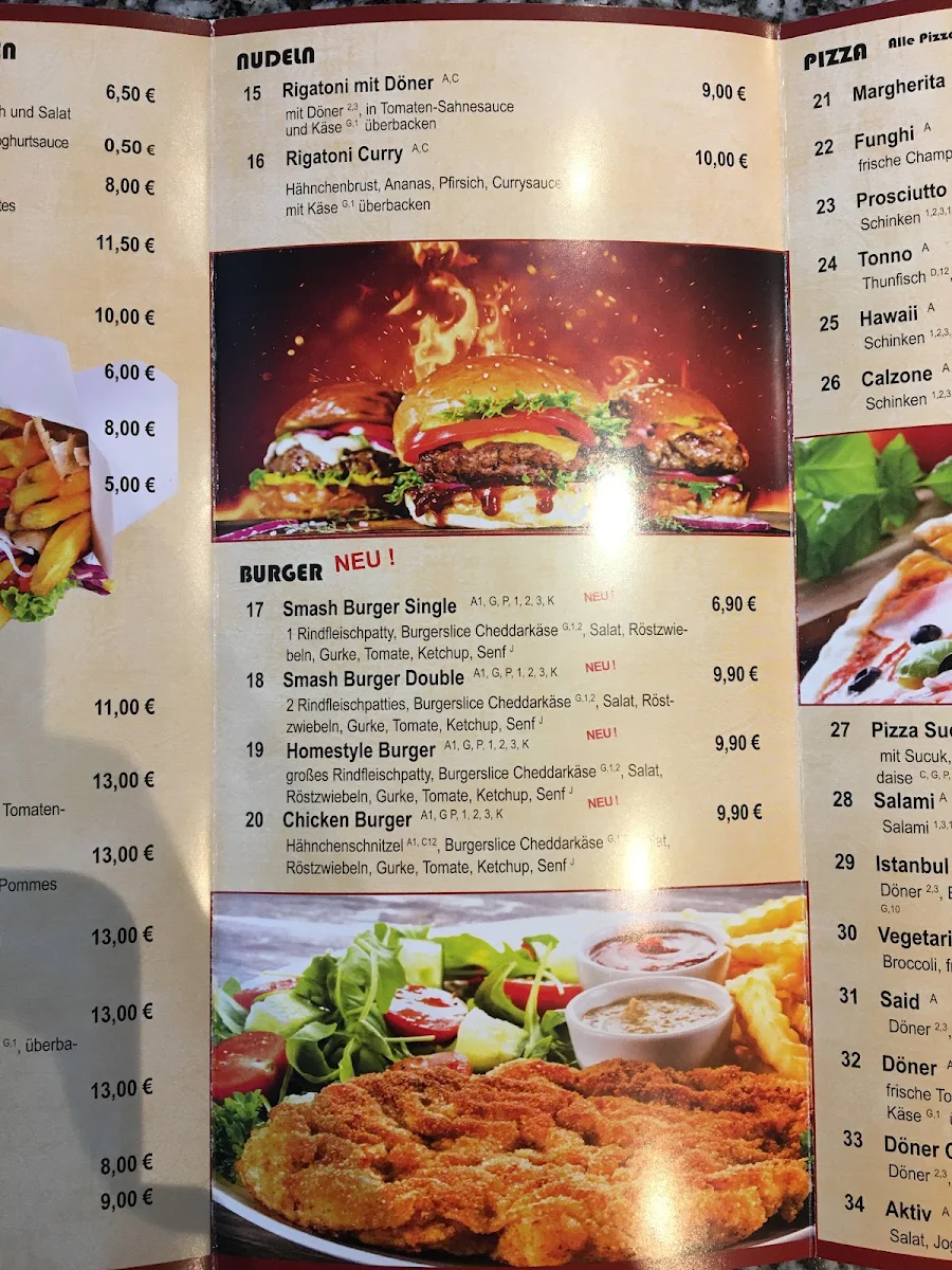 Speisekarte, Said Grill