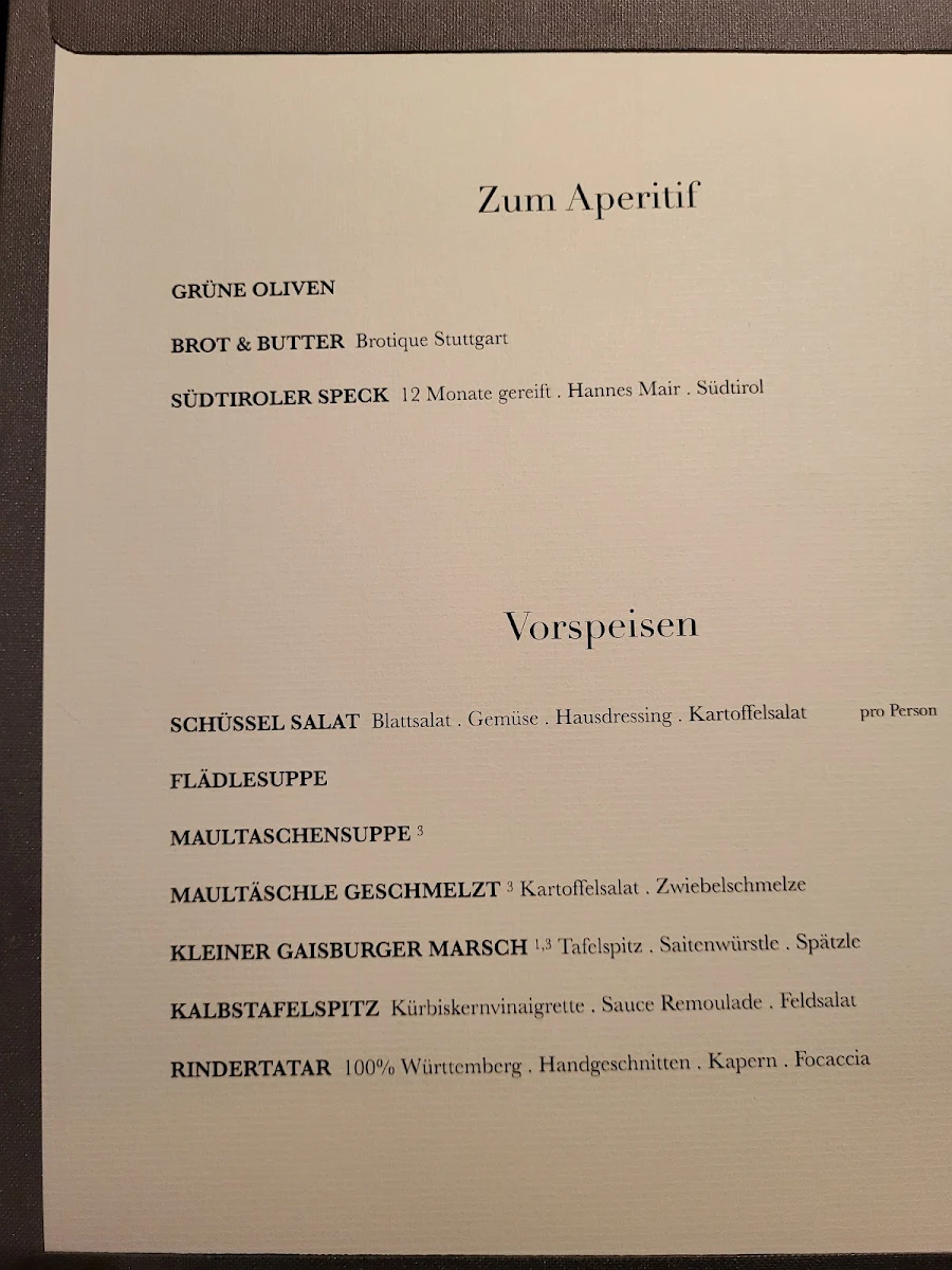 Speisekarte photo 1