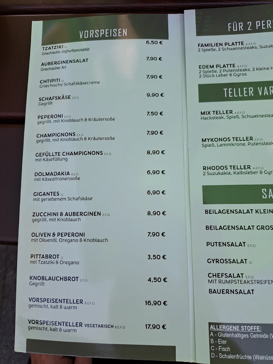 Speisekarte photo 2