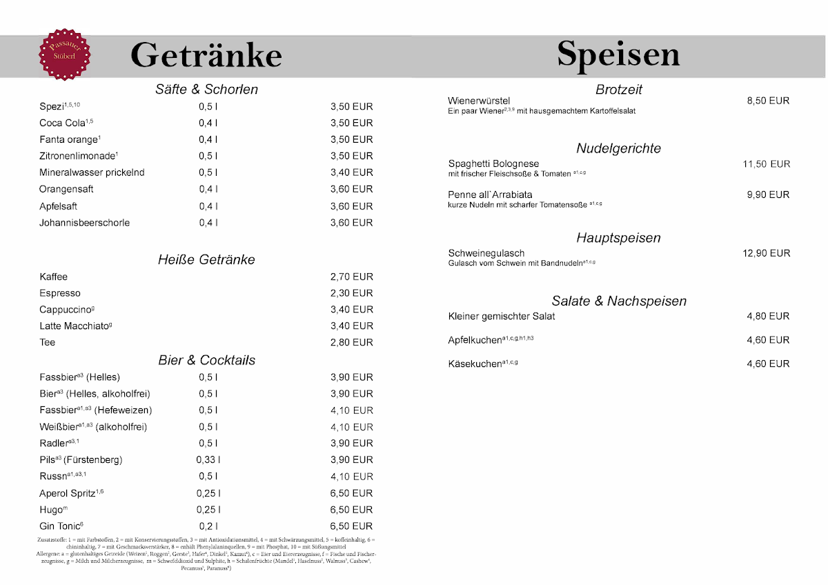 Speisekarte photo 1