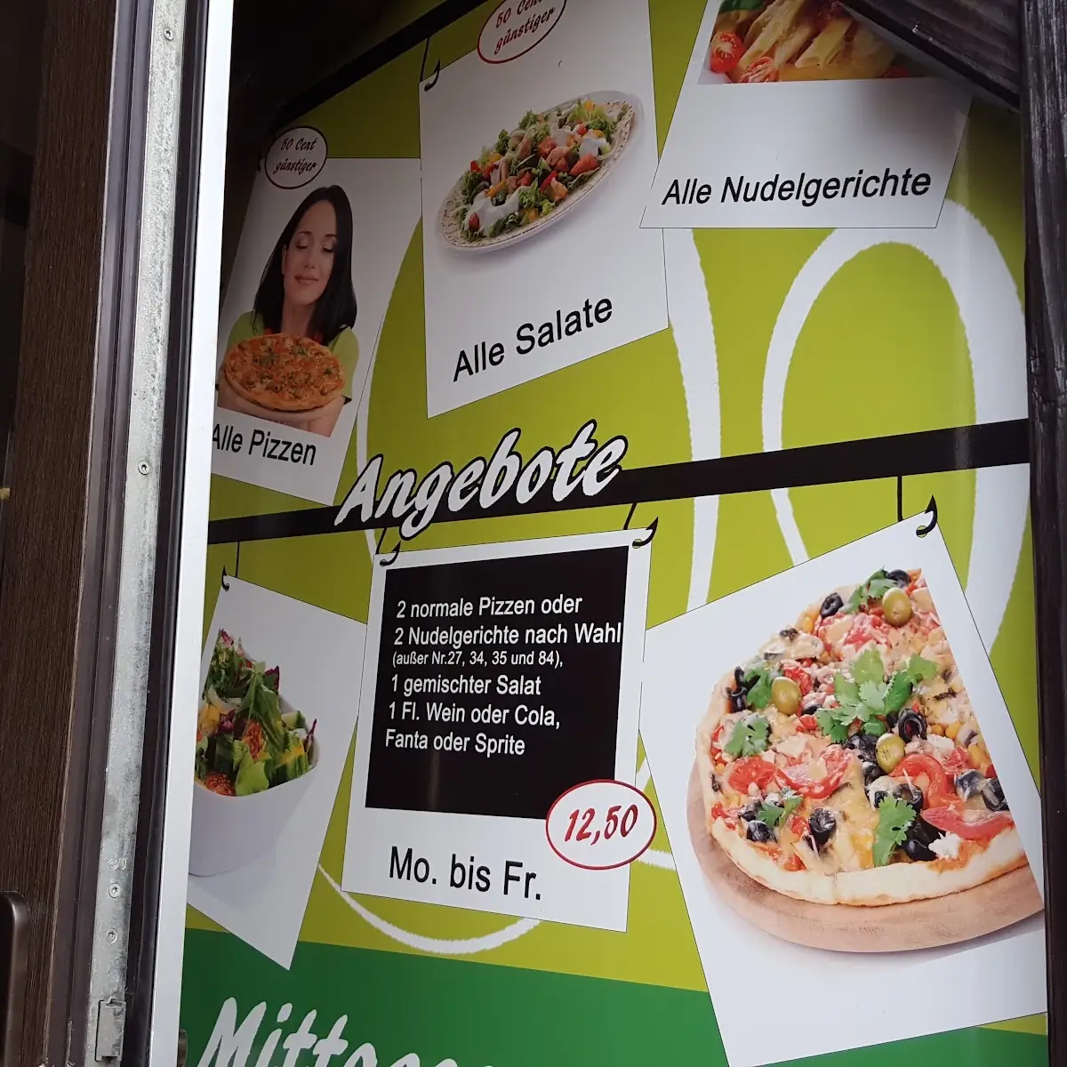 Speisekarte, Pizzeria Napoli