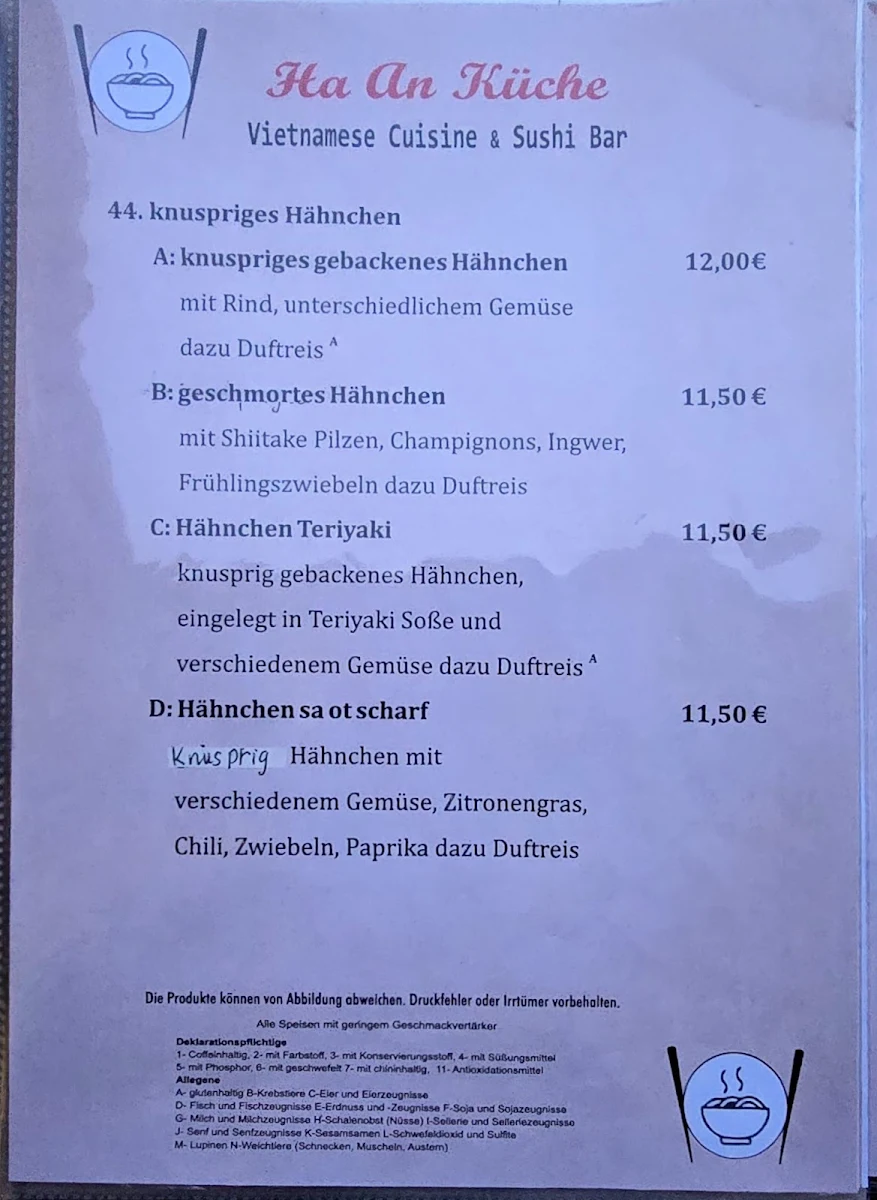 Speisekarte photo 3