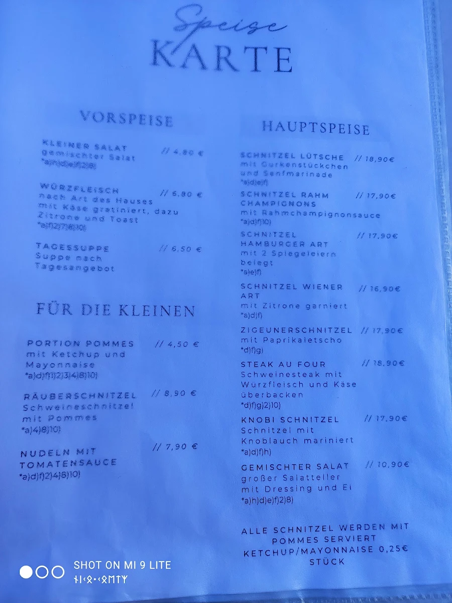 Speisekarte photo 1
