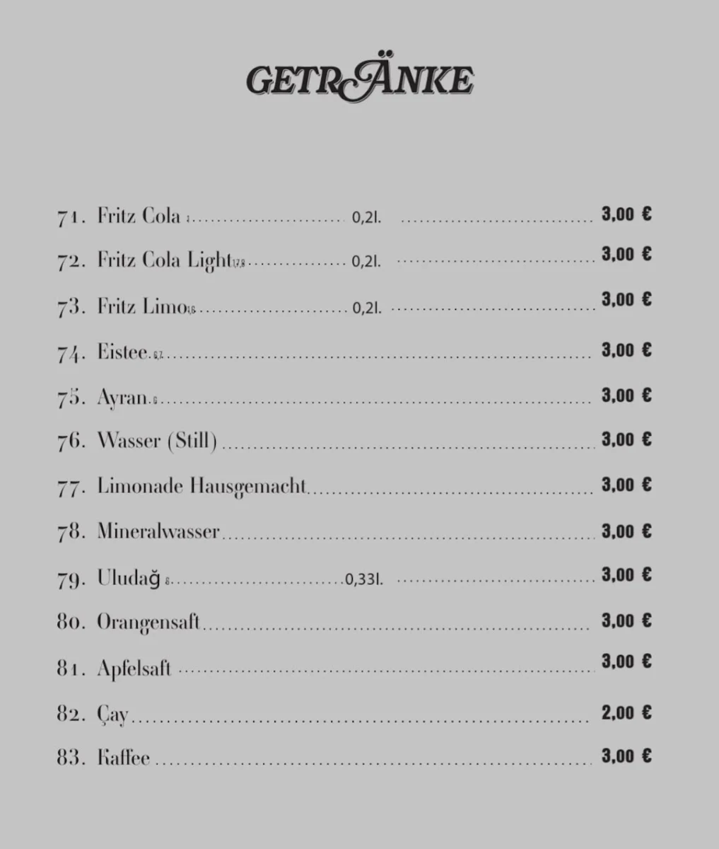 Speisekarte photo 4