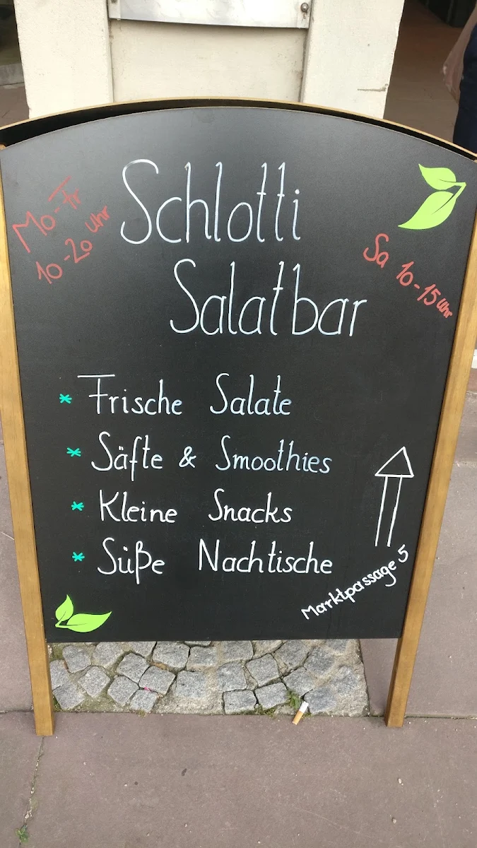 Speisekarte, Schlotti Salatbar