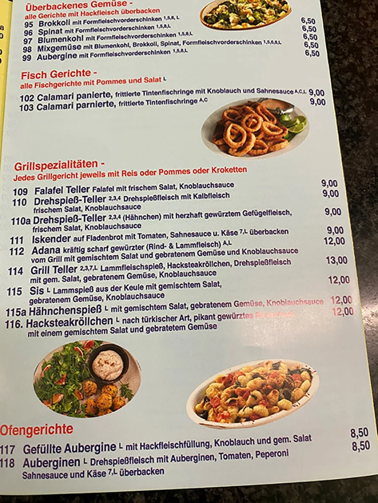 Speisekarte photo 8