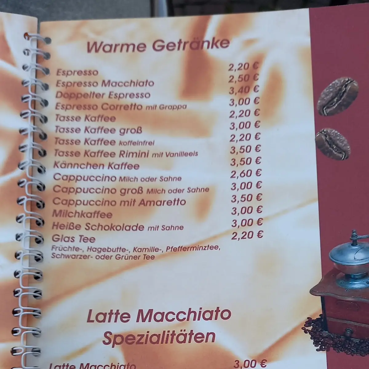 Speisekarte photo 1