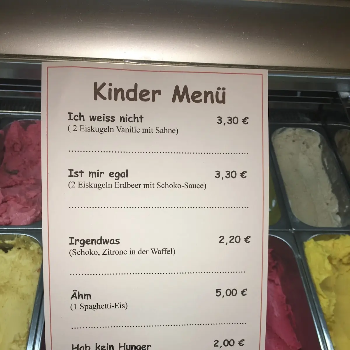 Speisekarte photo 2