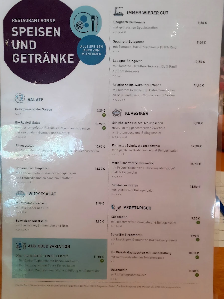 Speisekarte photo 3