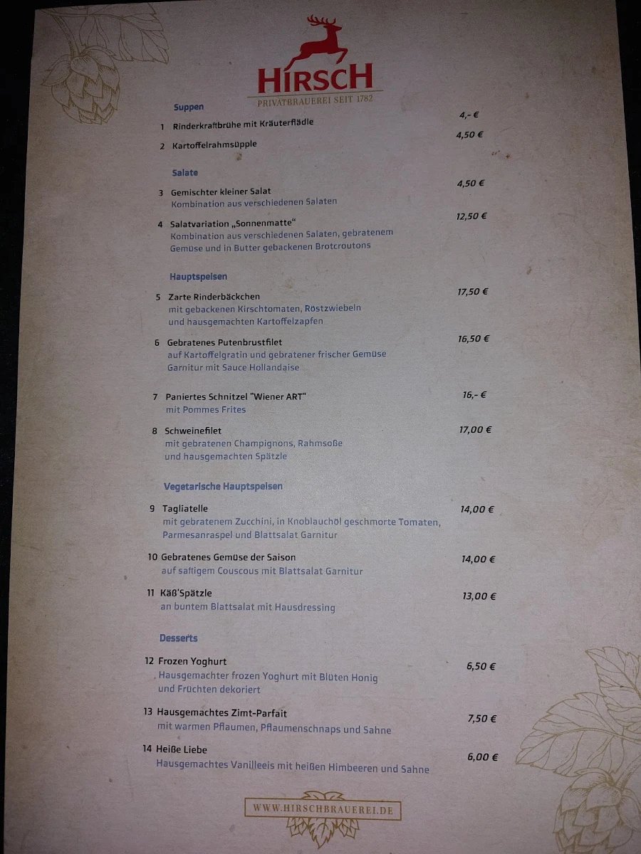 Speisekarte photo 1