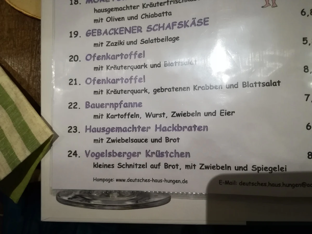 Speisekarte photo 2