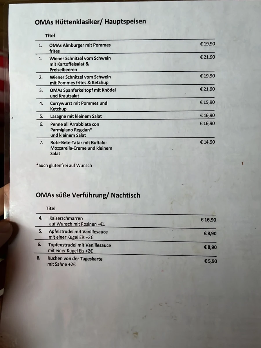 Speisekarte photo 1