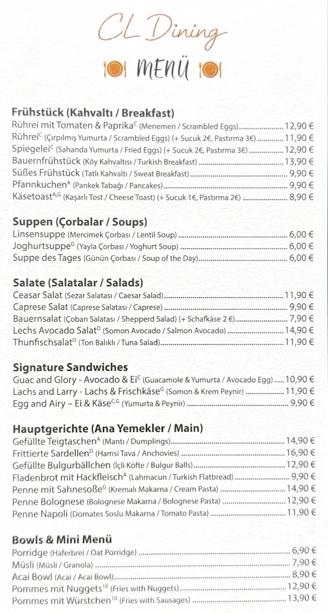 Speisekarte photo 2