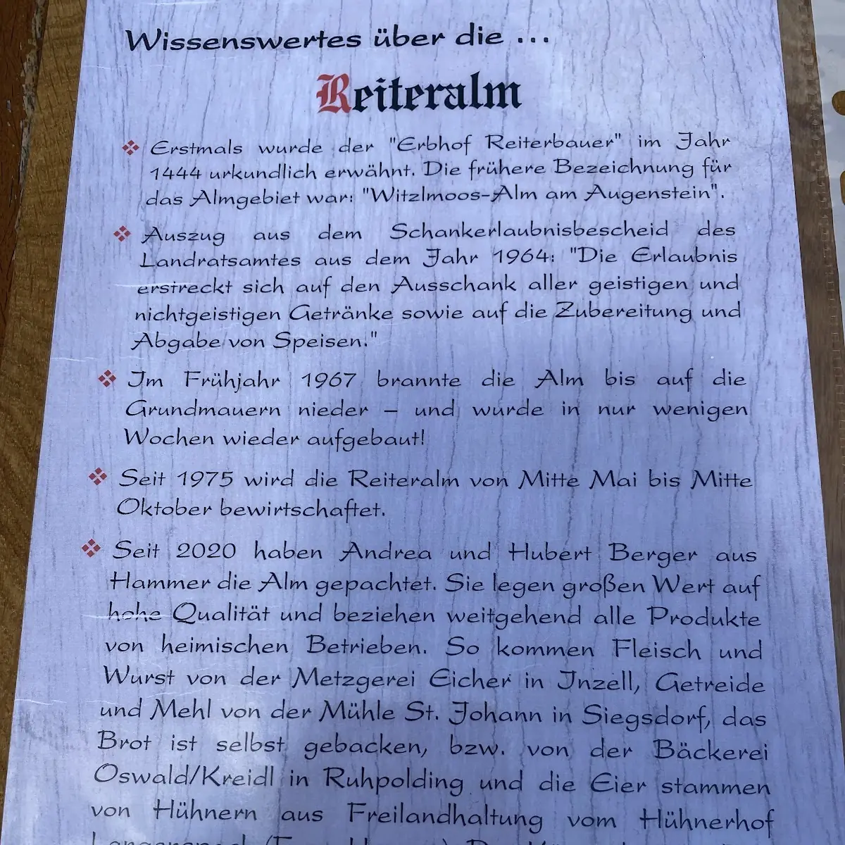 Speisekarte photo 1