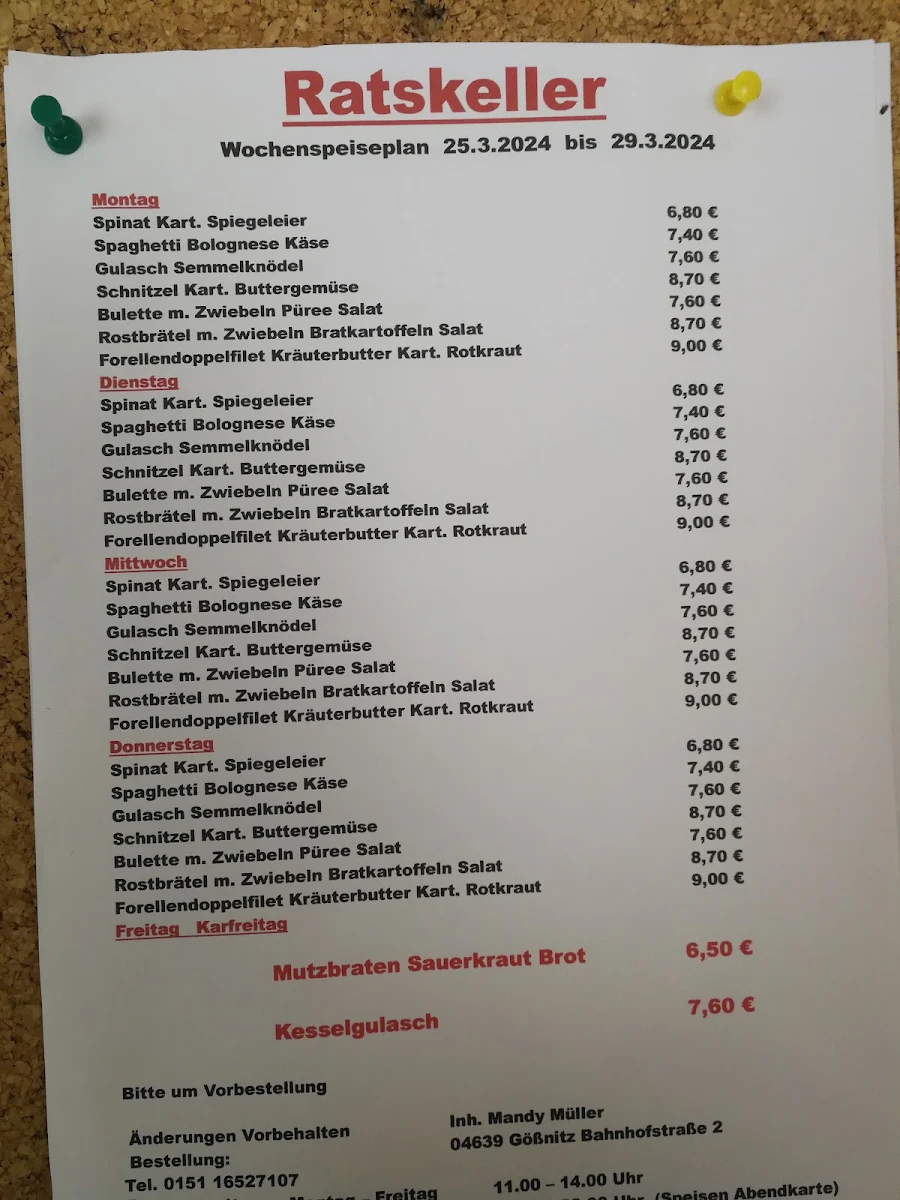 Speisekarte photo 3