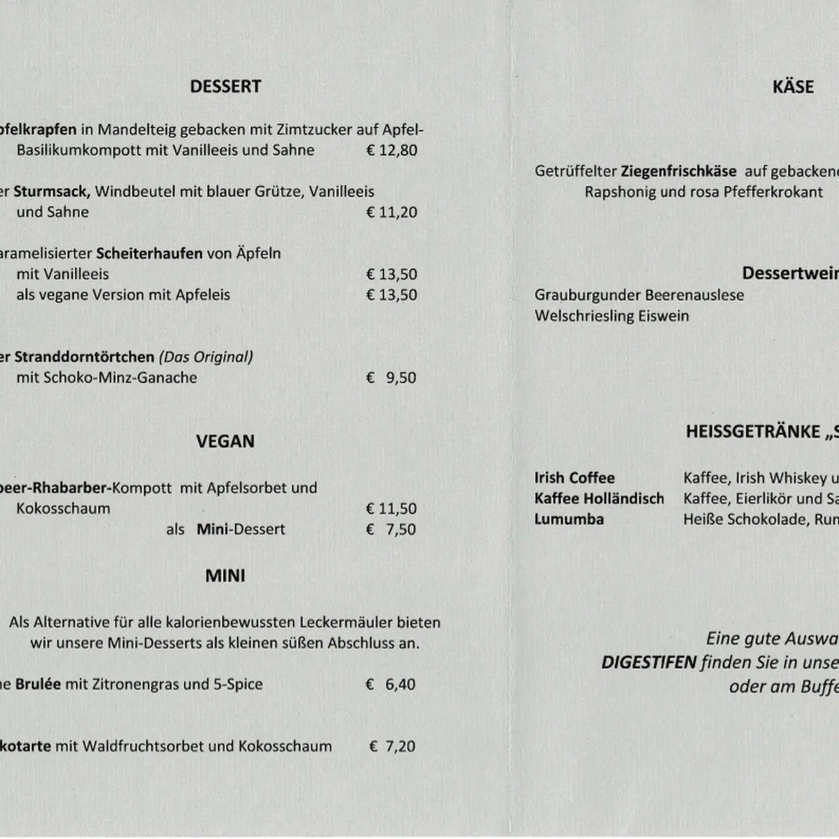 Speisekarte photo 1