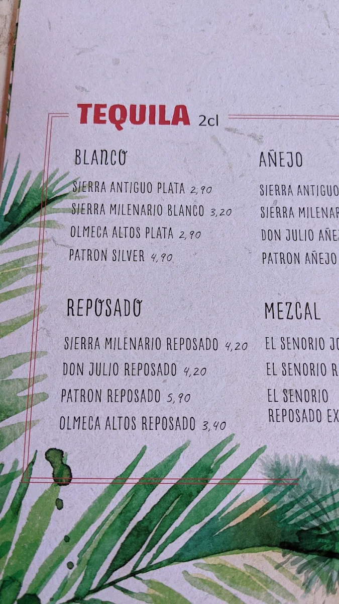 Speisekarte, Enchilada Aalen